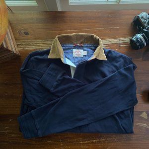 Brooks Brothers Red Fleece Navy Rugby Shirt